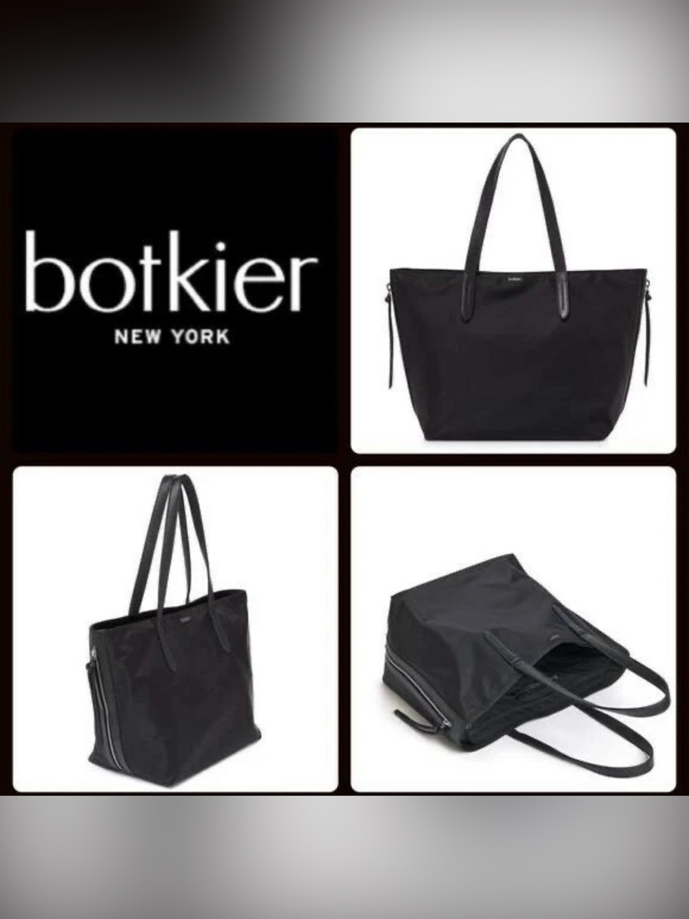 BOTKIER New York Black Tote NWT